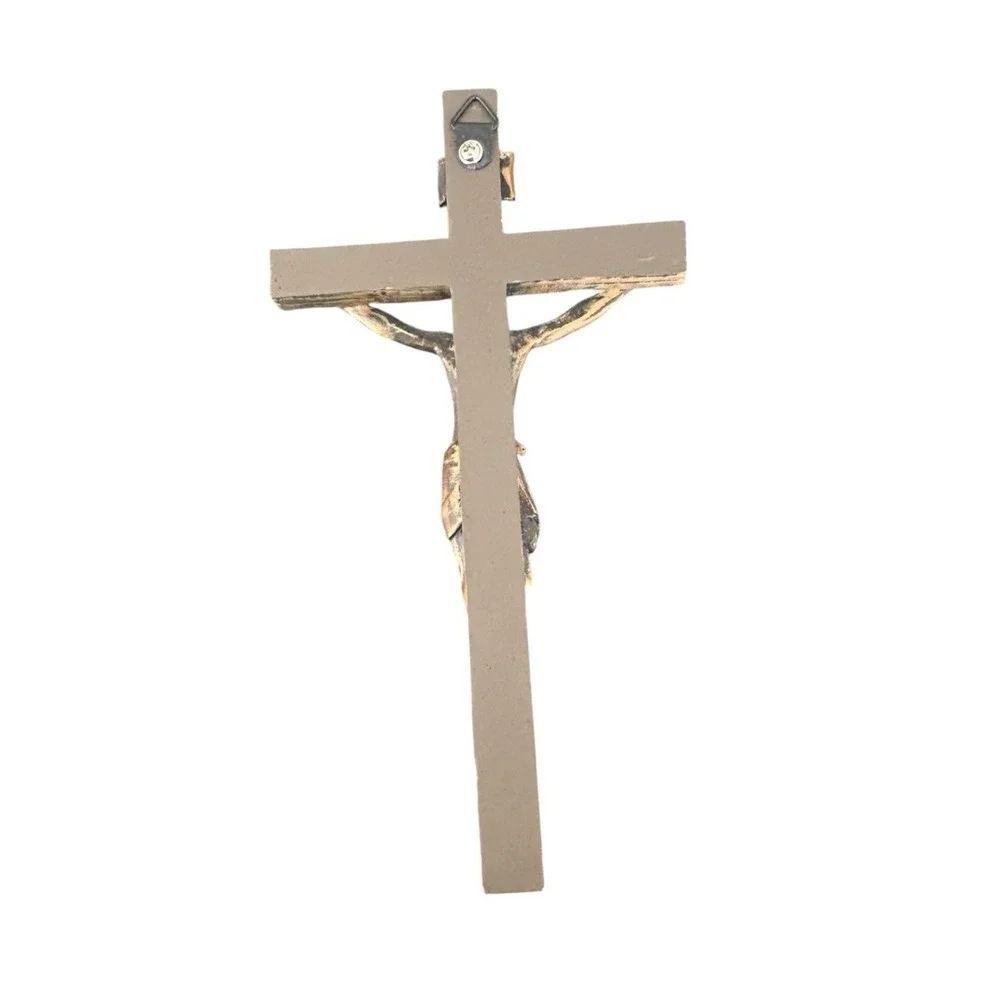Vintage INRI Hanging Crucifix/Jesus on the Cross resin‎